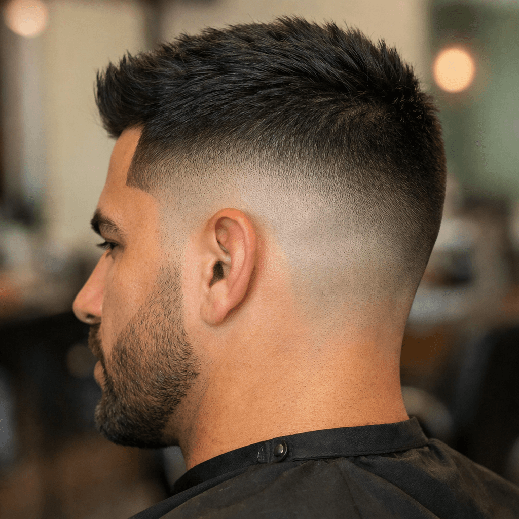 Resultado final de degradê navalhado com lateral zerada e acabamento limpo